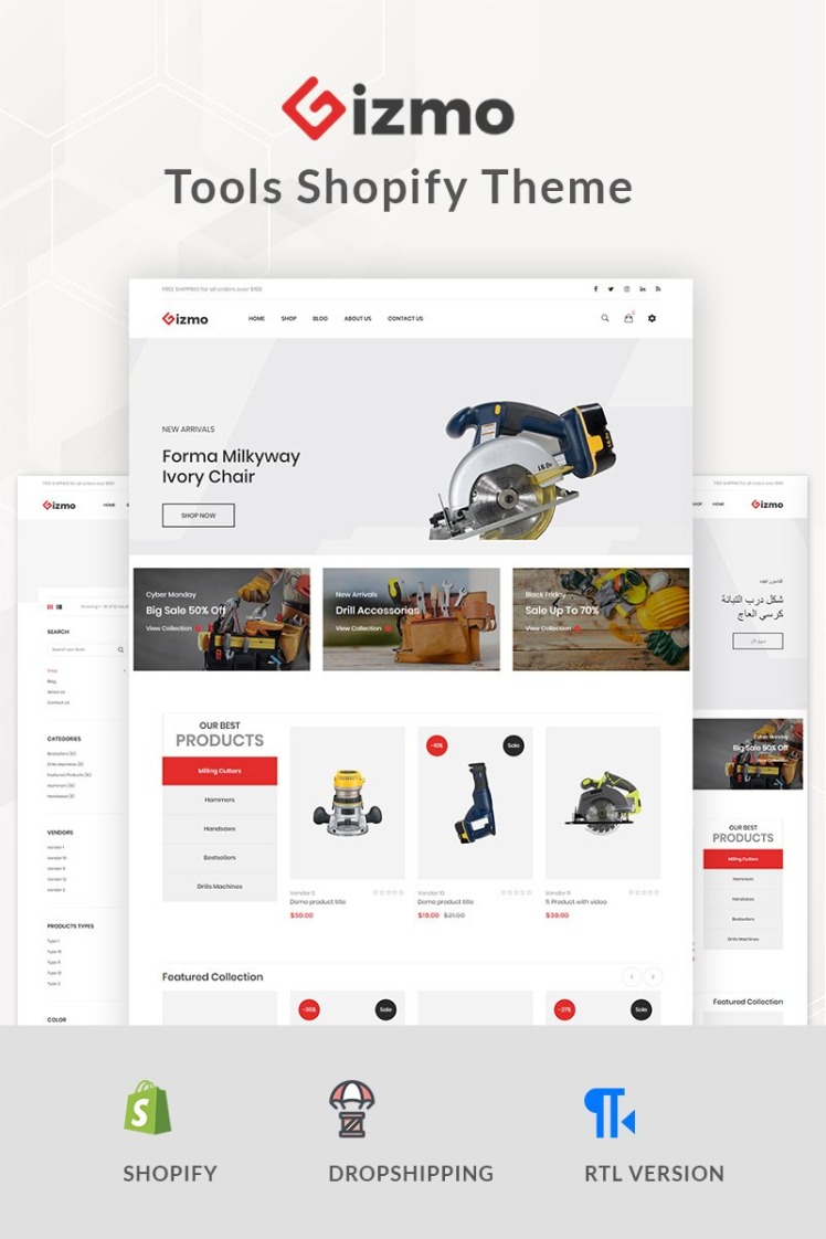 Gizmo Tools Shopify Theme #81748