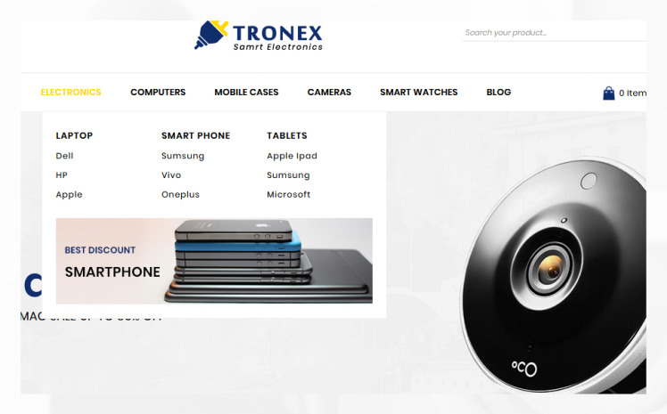 Tronex Electronics Shop PrestaShop Themes