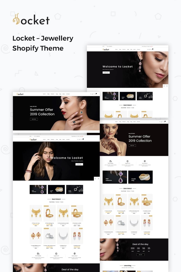 Locket Jewellery Shopify Theme #82300