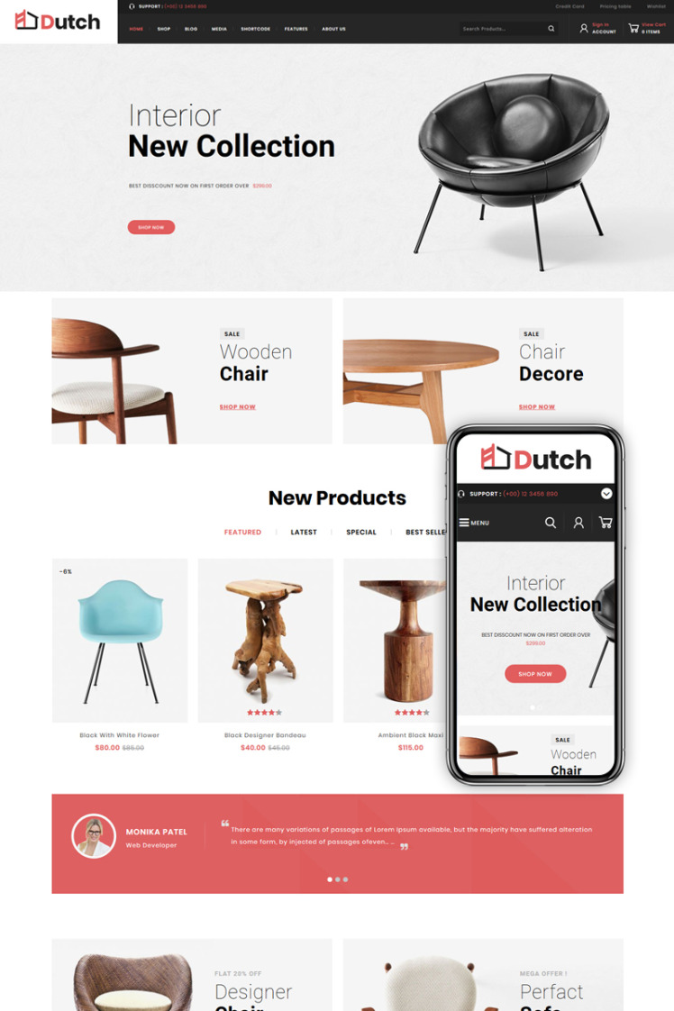 Dutch Furniture Store WooCommerce Themes