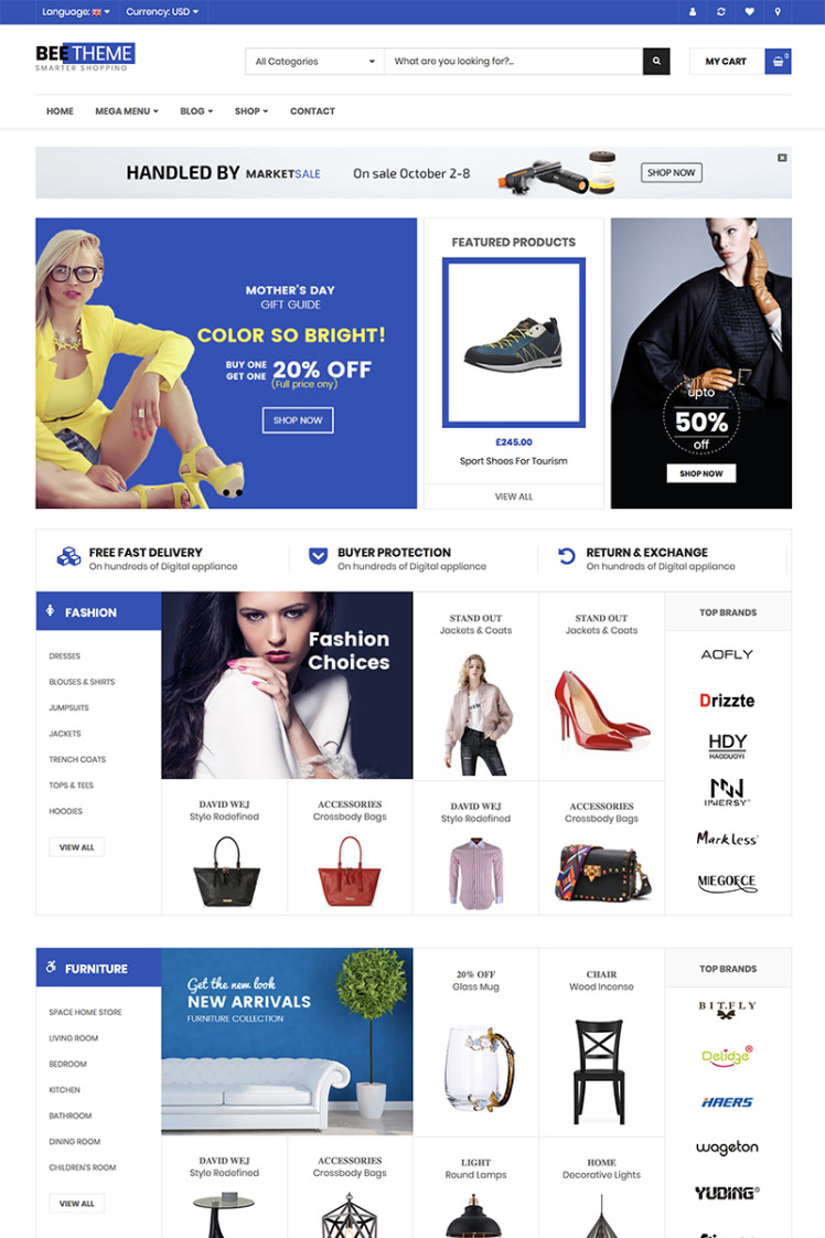 Beetheme Market Shop WooCommerce Theme