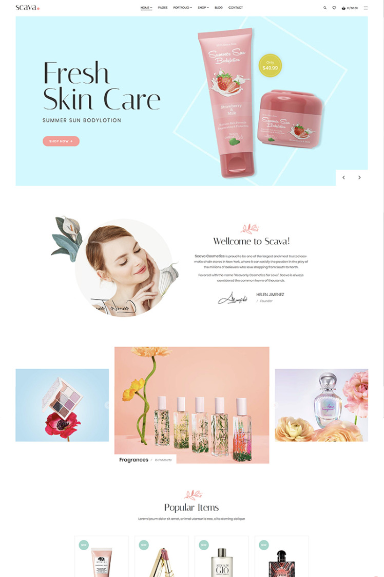 Scava Beauty Spa WooCommerce Themes