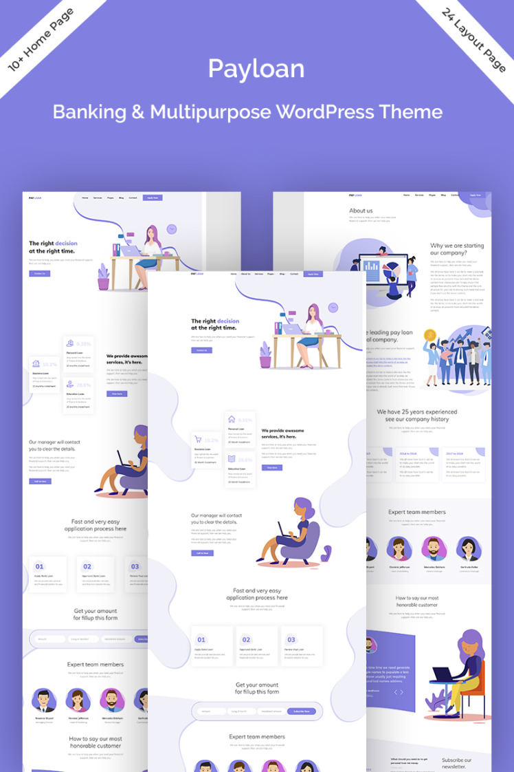 Payloan Bank Loan Multipurpose WordPress Themes