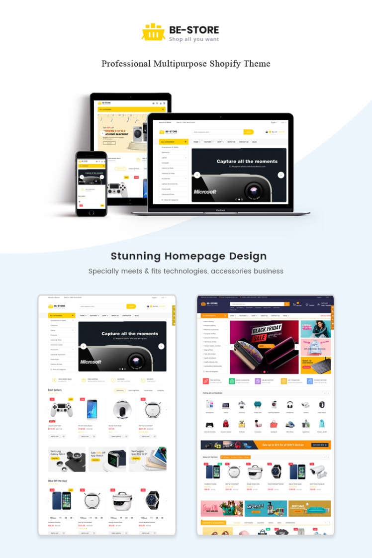 BeStore Multipurpose Shopify Theme #83191