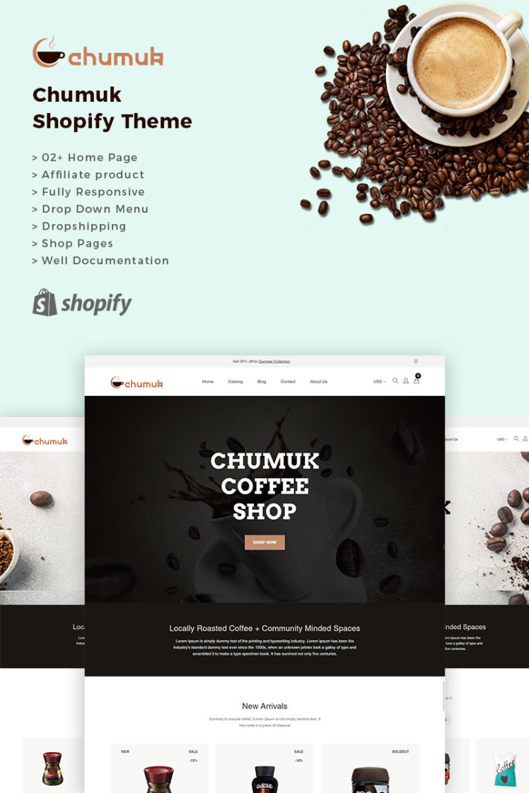 Chumuk eCommerce Shopify Theme #83965