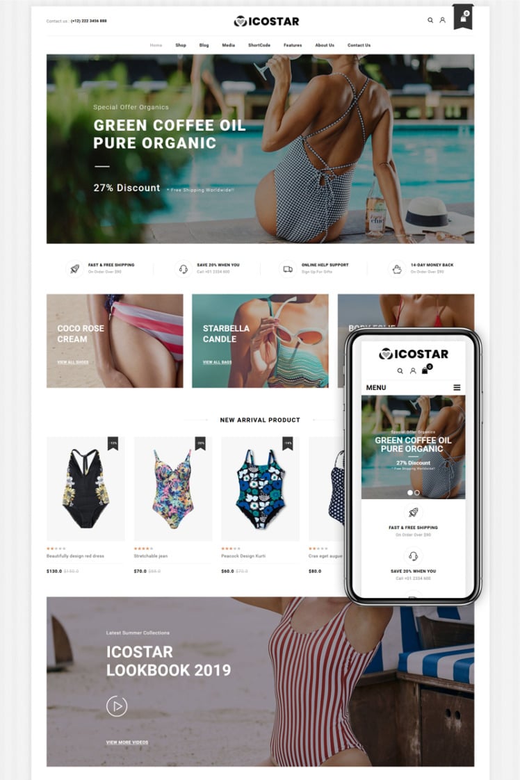 Icostar Lingerie Store WooCommerce Themes