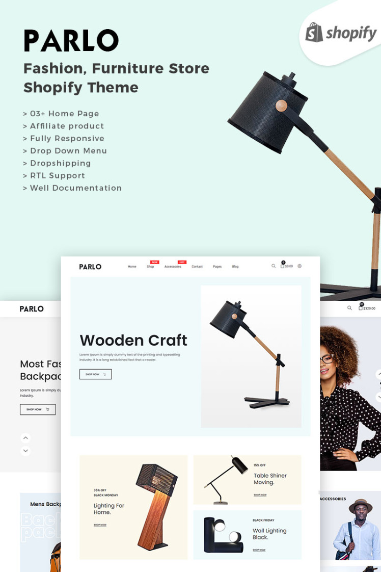Parlo Fashion Shopify Theme #83962