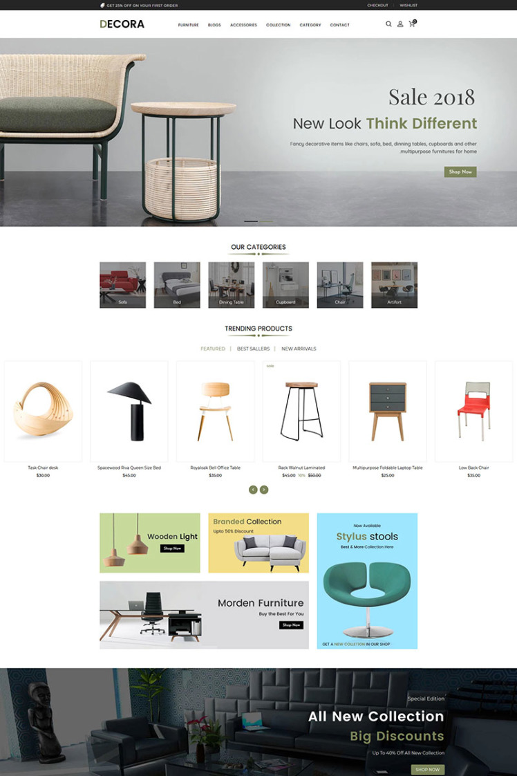 Decora Furniture Store Shopify Theme