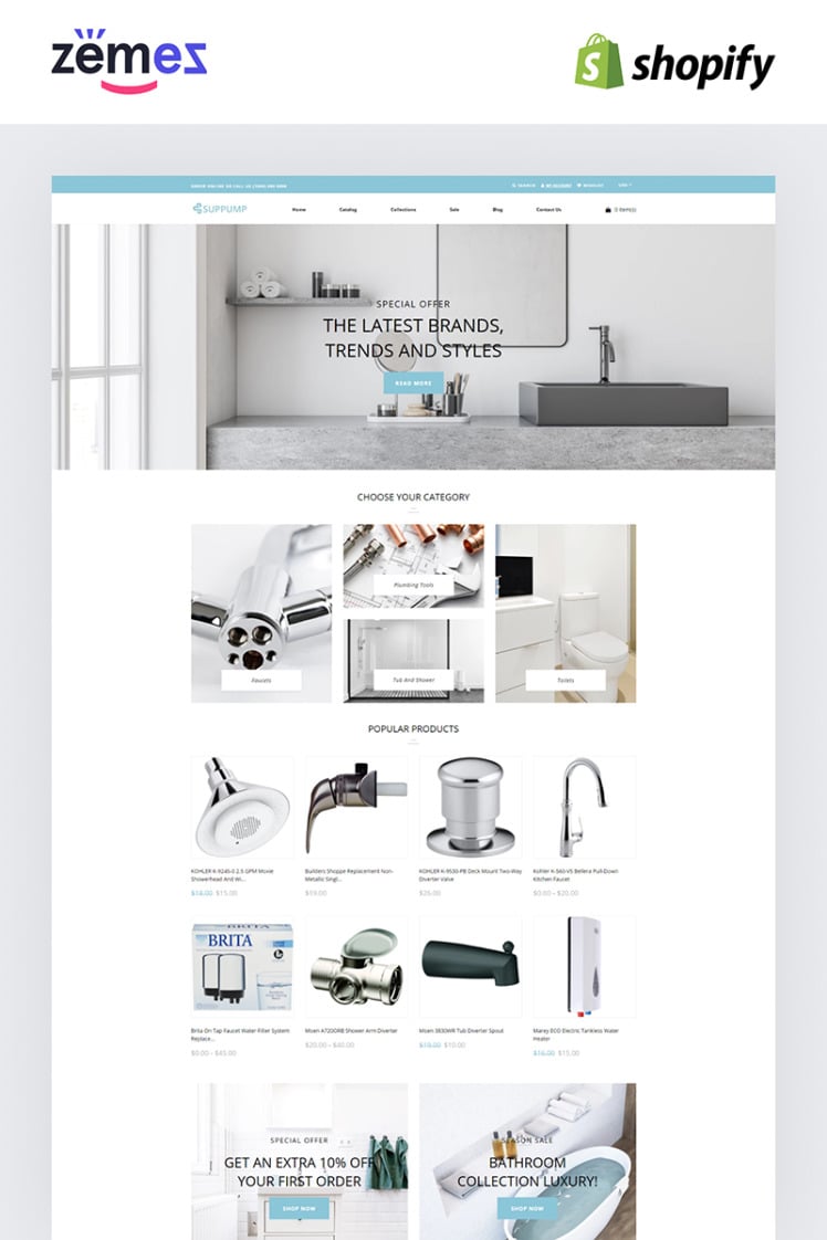 Suppump Plumbing Multipage Classic Shopify Theme