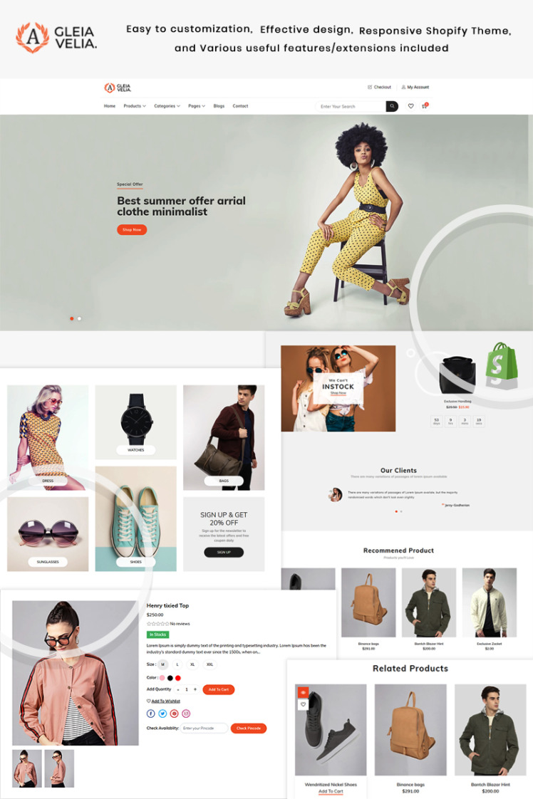 A Gelia Velia The Fashion Shopify Theme