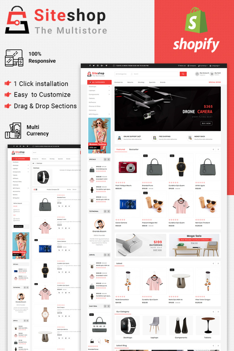 Siteshop Electronics Shopify Theme #85172