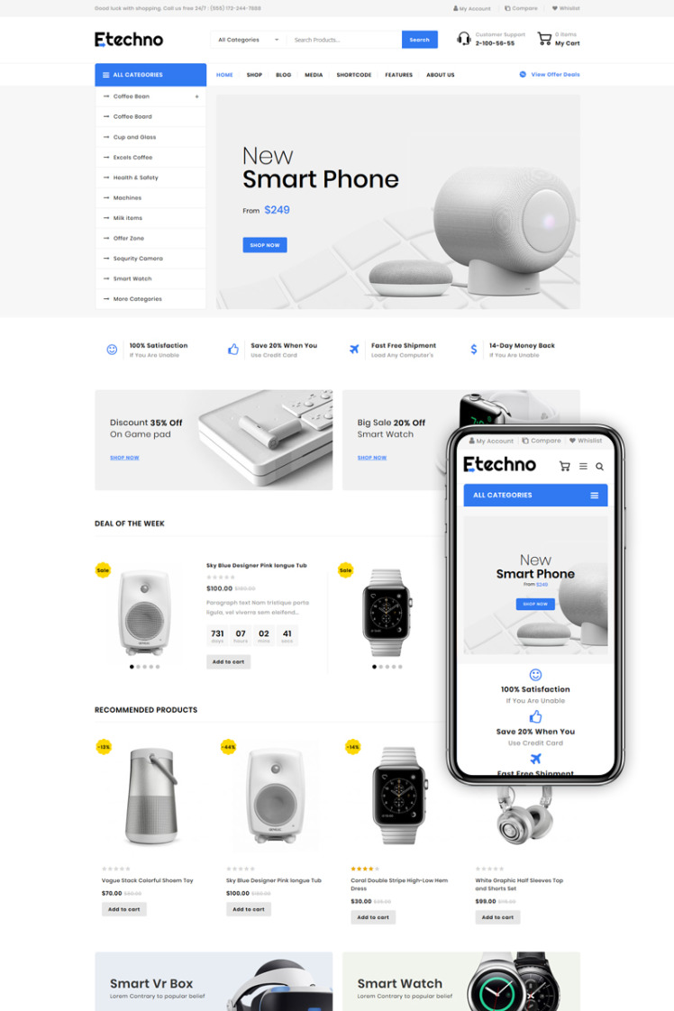 Etechno Multipurpose Store WooCommerce Themes