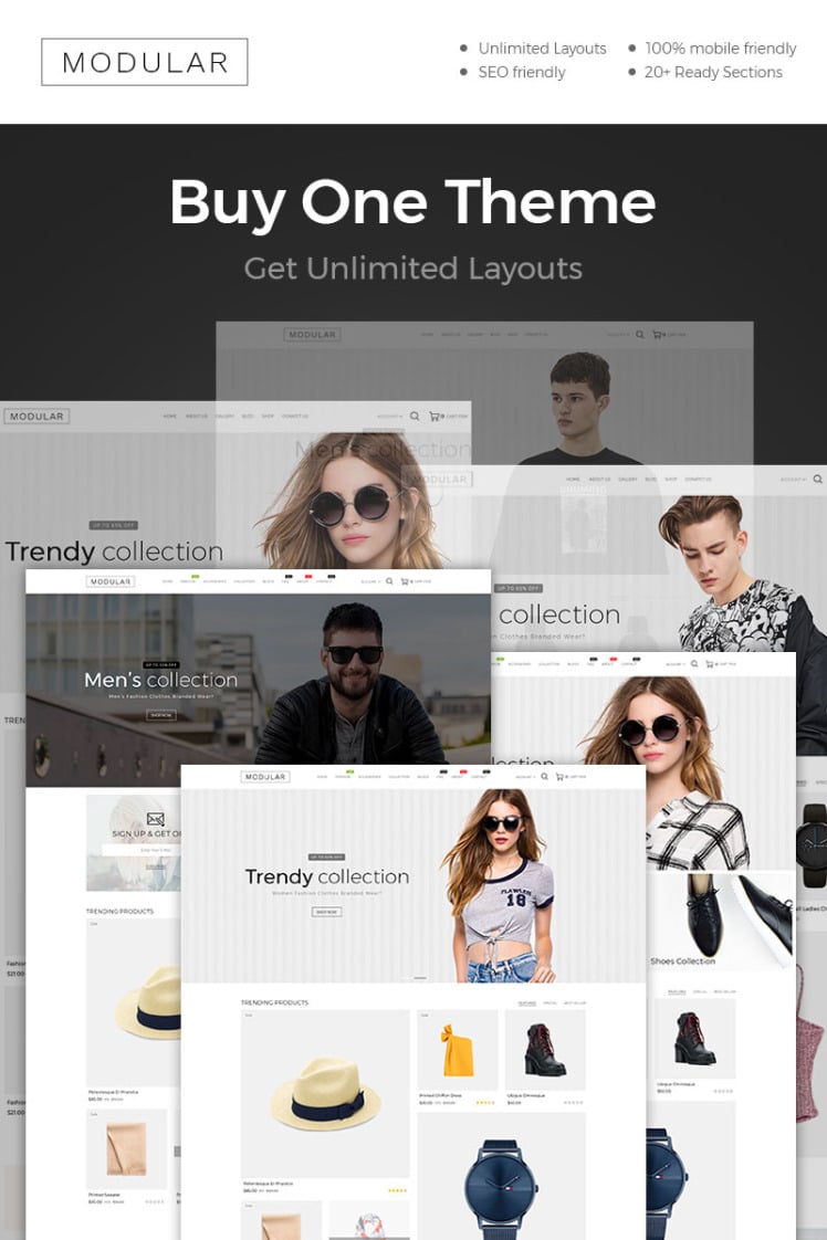 Modular Fashion Shopify Theme #86583