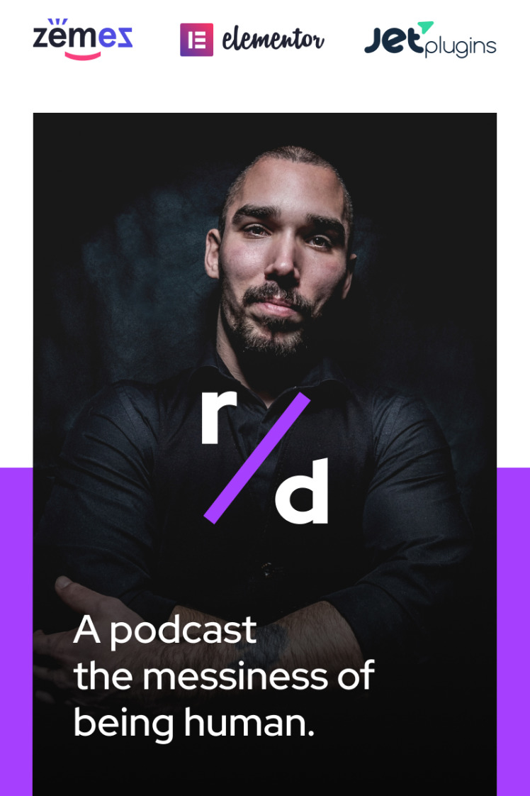 Richard Dream Podcast Website Template with Audio and Video Players WordPress Themes