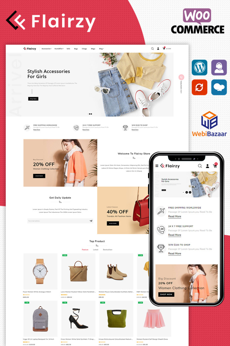Flairzy Premium Fashion Store WooCommerce Theme
