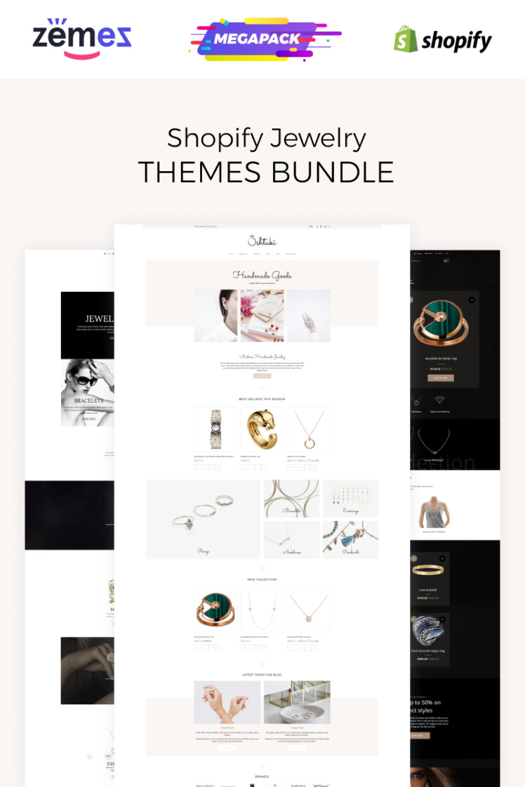 Jewelry Bundle Shopify Theme #86633