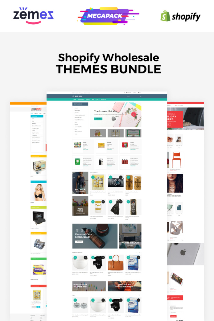 Wholesale Store Bundle Shopify Theme #86745