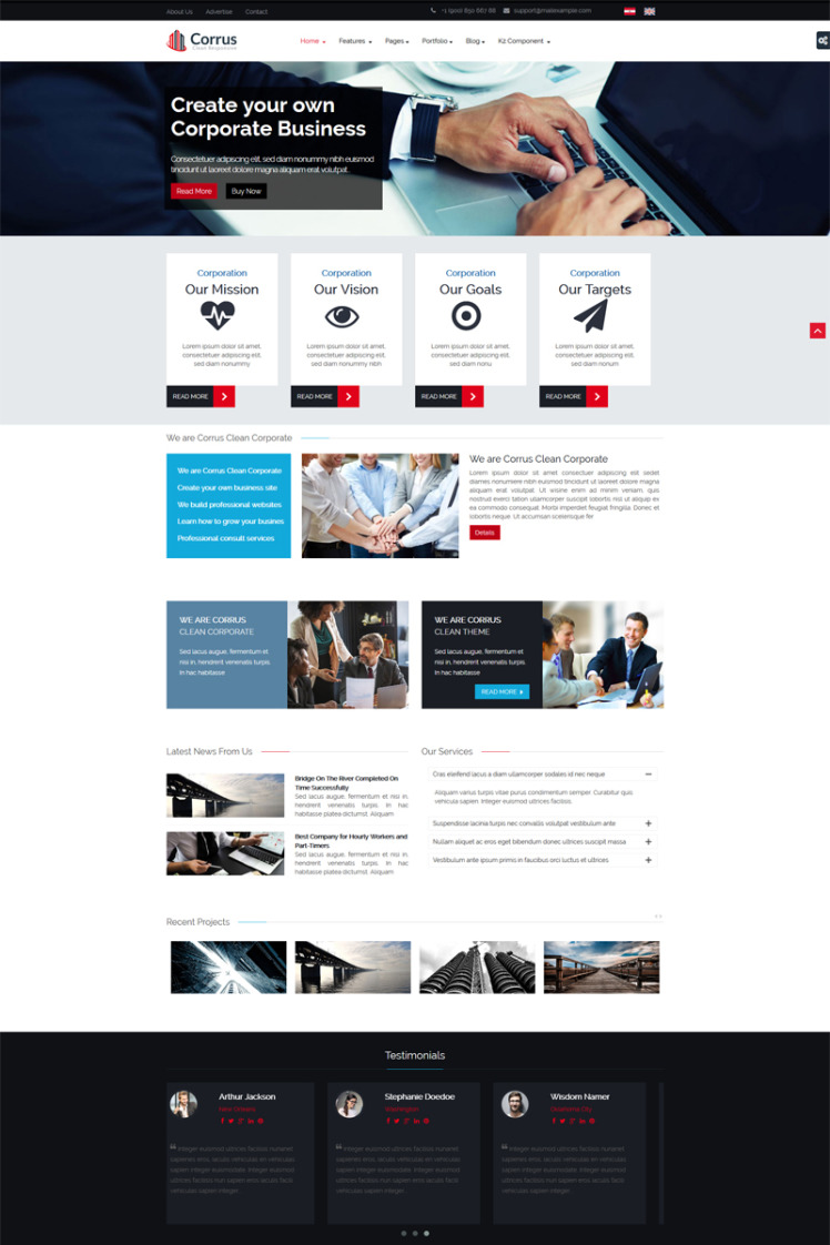 Corrus Joomla Templates