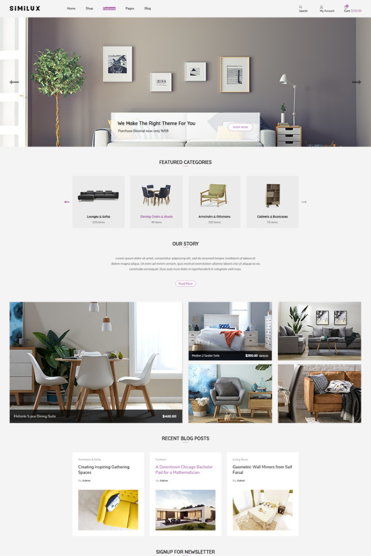 Similux Minimal Shopify Theme #86945