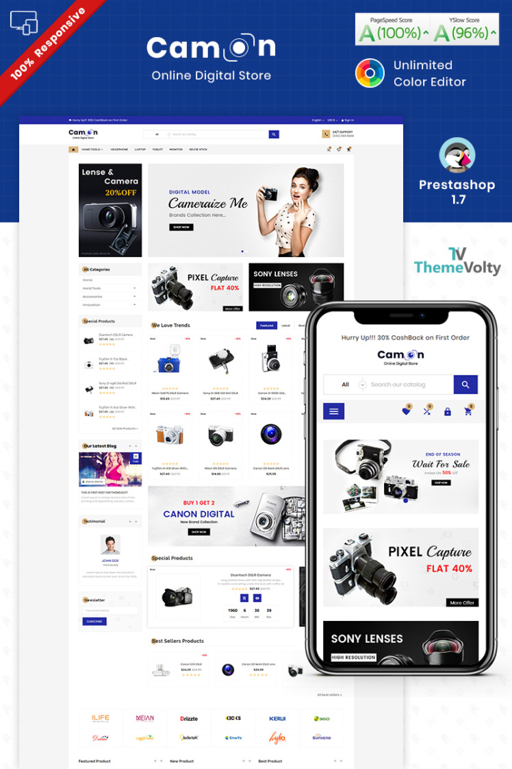 Camon Electronic Shop PrestaShop Themes
