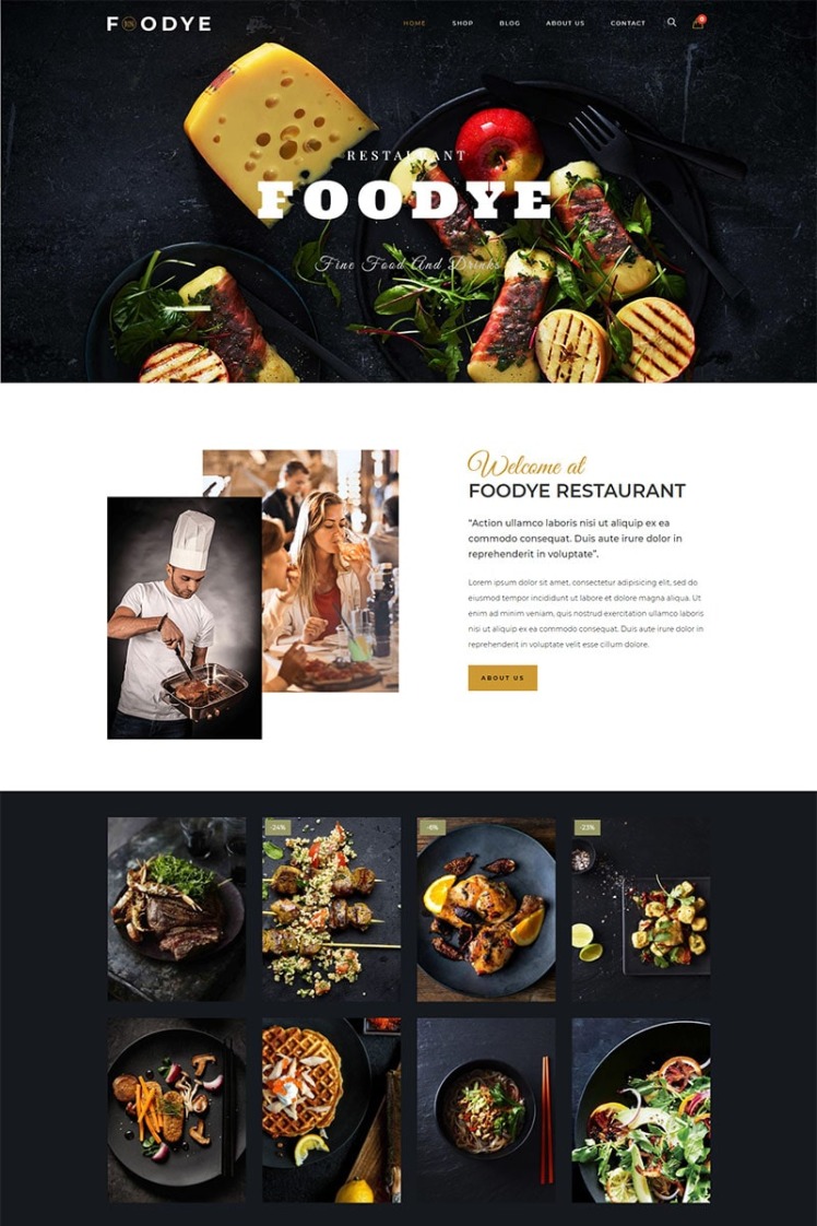 Foodye Restaurant and Food WooCommerce Themes