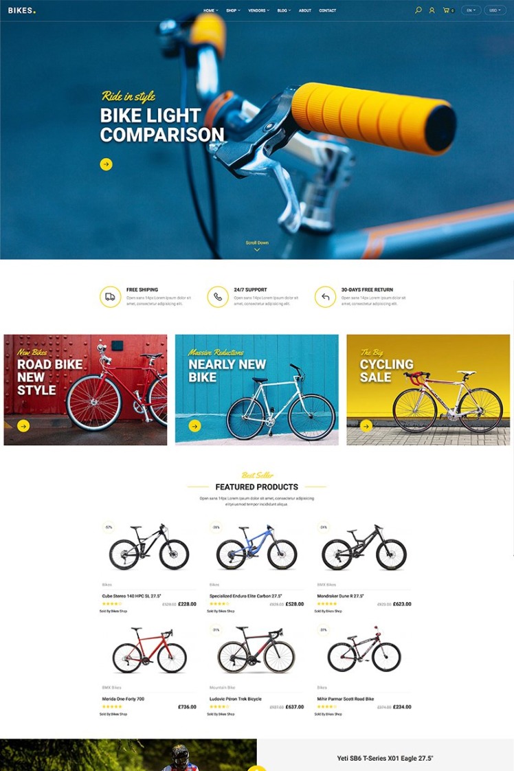 Bikes Shop WooCommerce Themes
