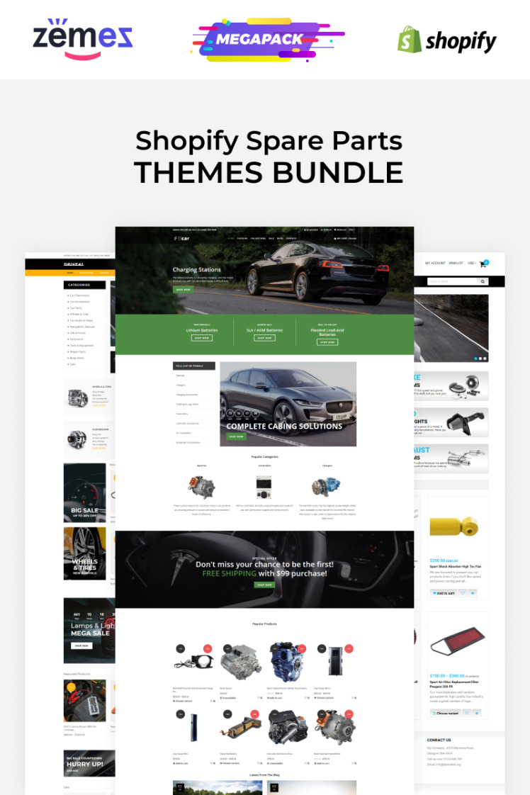 Spare Parts Themes Carromi Shopify Themes