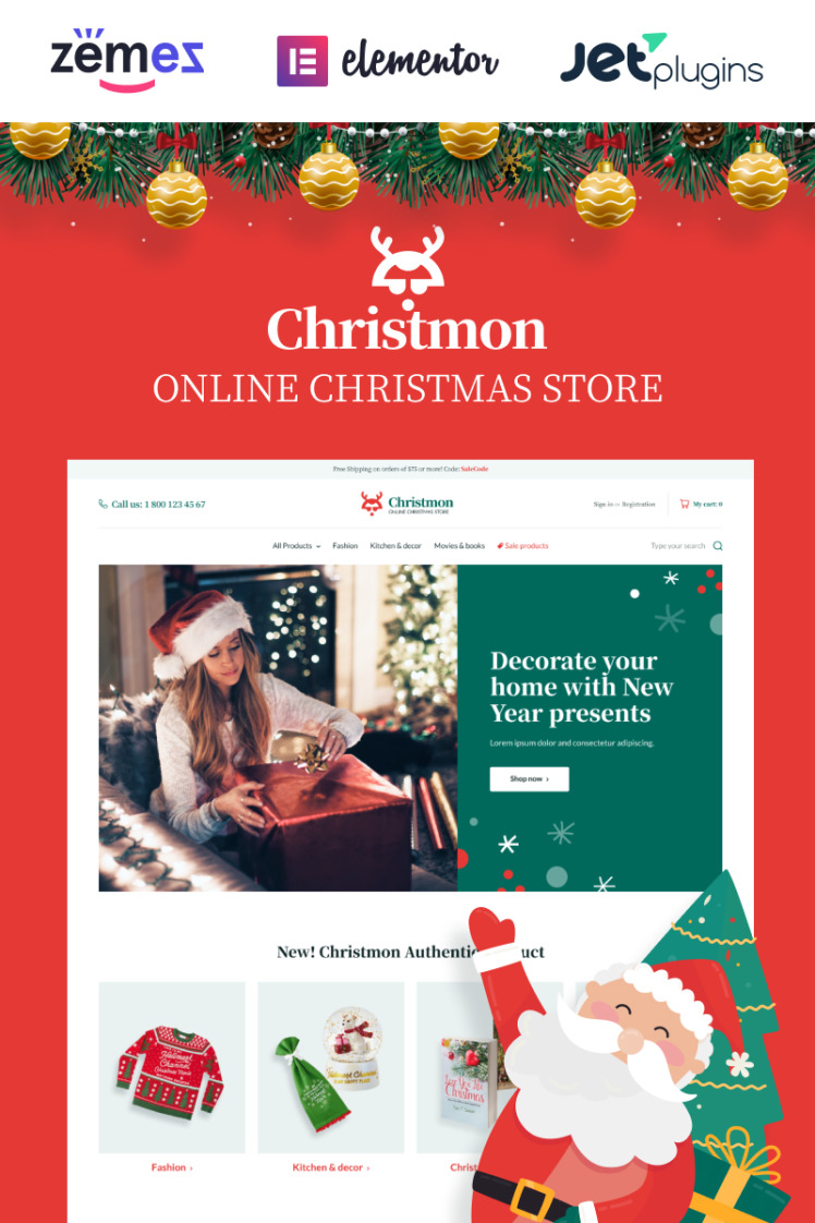 Christmon Christmas Handicraft eCommerce Website WooCommerce Themes
