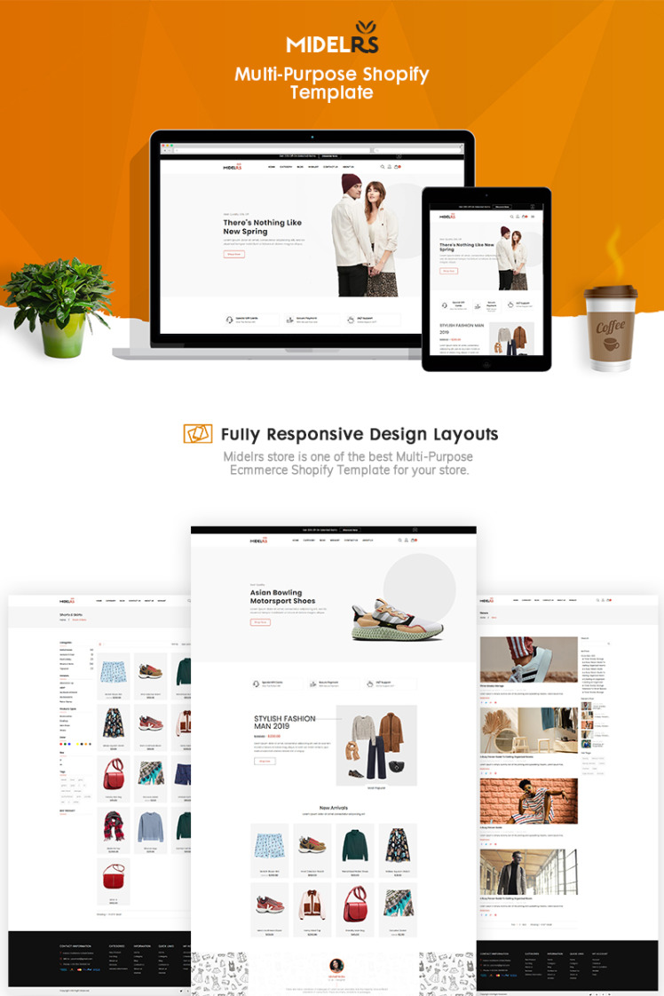 Midelrs Fashion eCommerce Shopify Themes