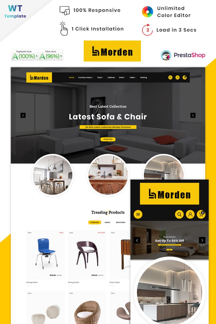Morden Furniture Stylish Store PrestaShop Themes