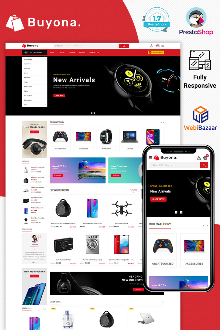 Buyona Electronic PrestaShop Themes