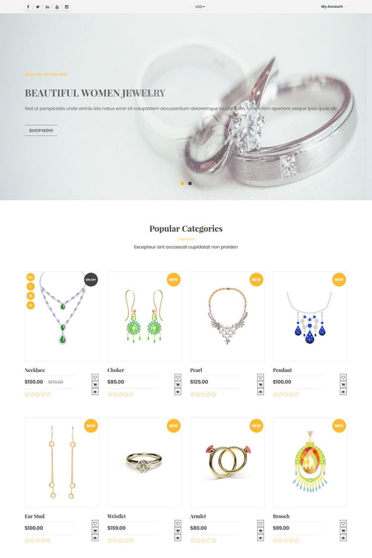 Venusjewelers Multipurpose Dropshipping Shopify Theme
