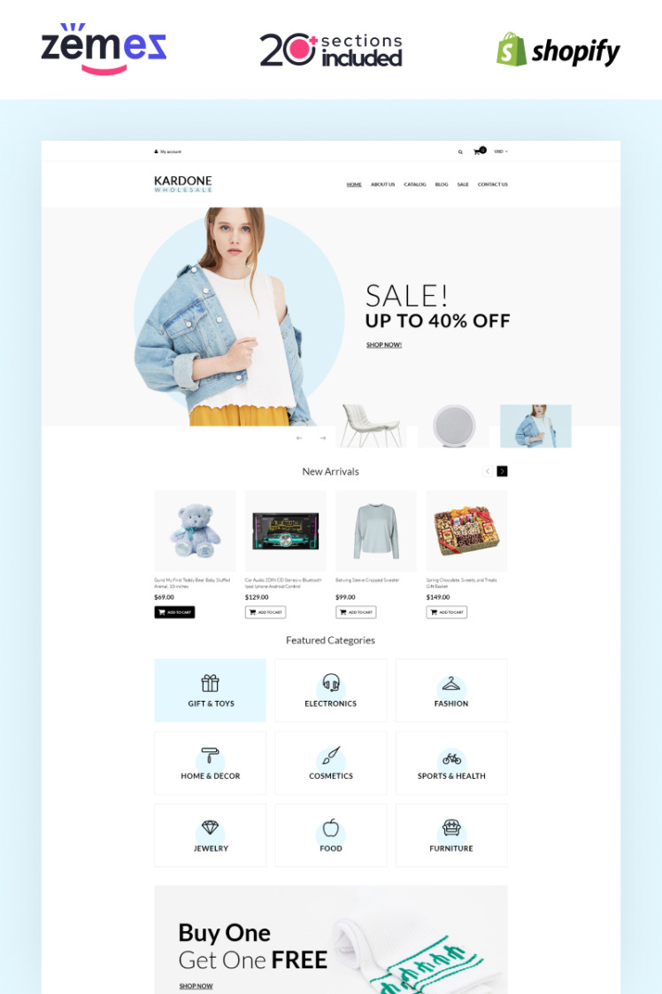 Kardone Wholesale Store Template Clean Shopify Themes