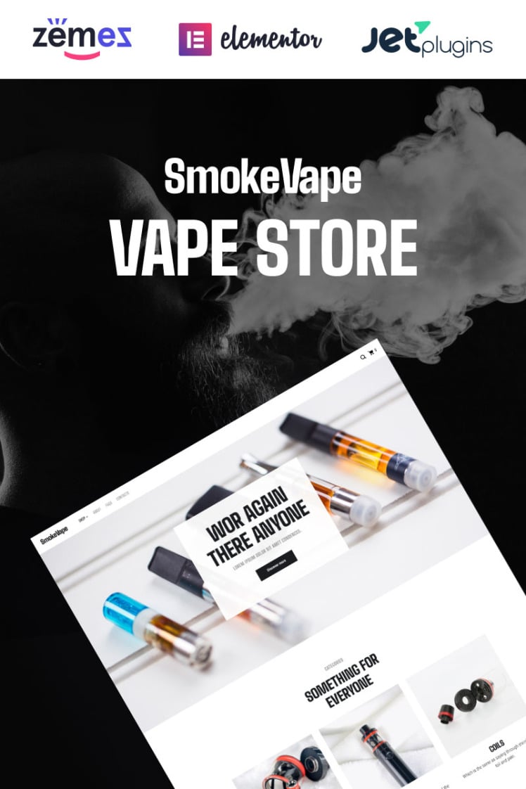 SmokeVape Vape Shop eCommerce Websites WooCommerce Theme