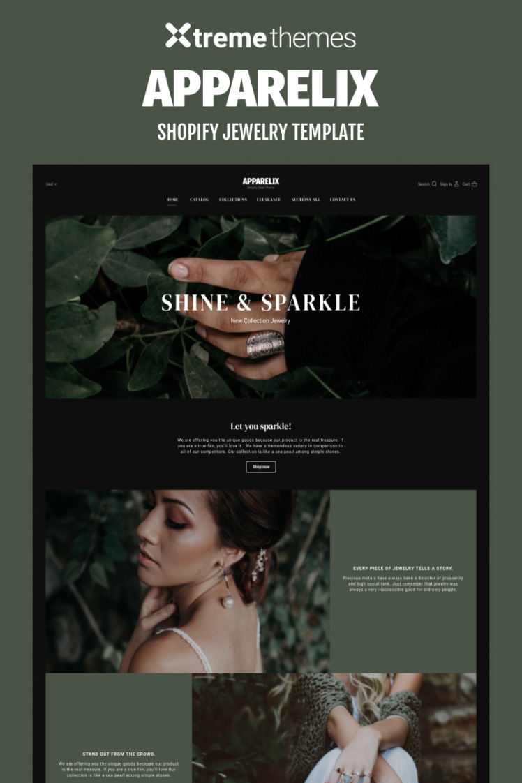 Jewelry Online Store Shopify Theme #94969