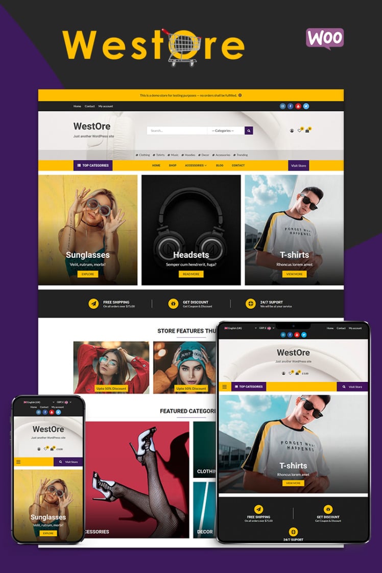 WestOre Modern Flexible and Multipurpose WooCommerce Theme