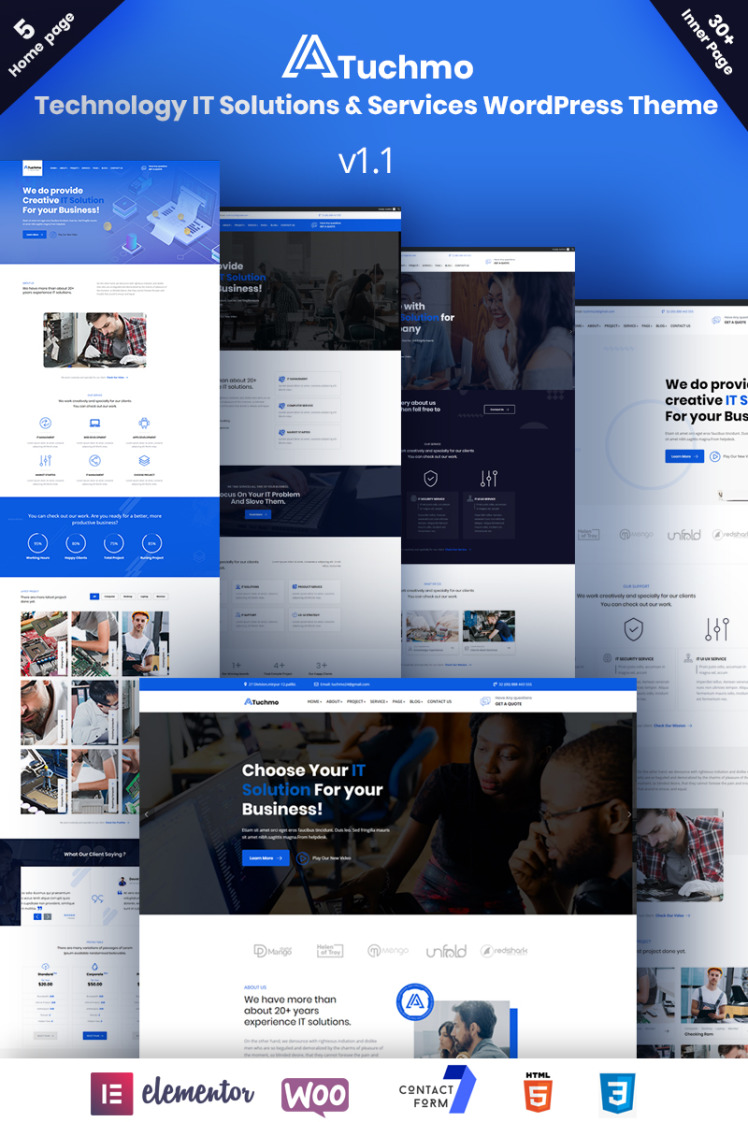 Tuchmo Technology IT Solutions Services WooCommerce Theme
