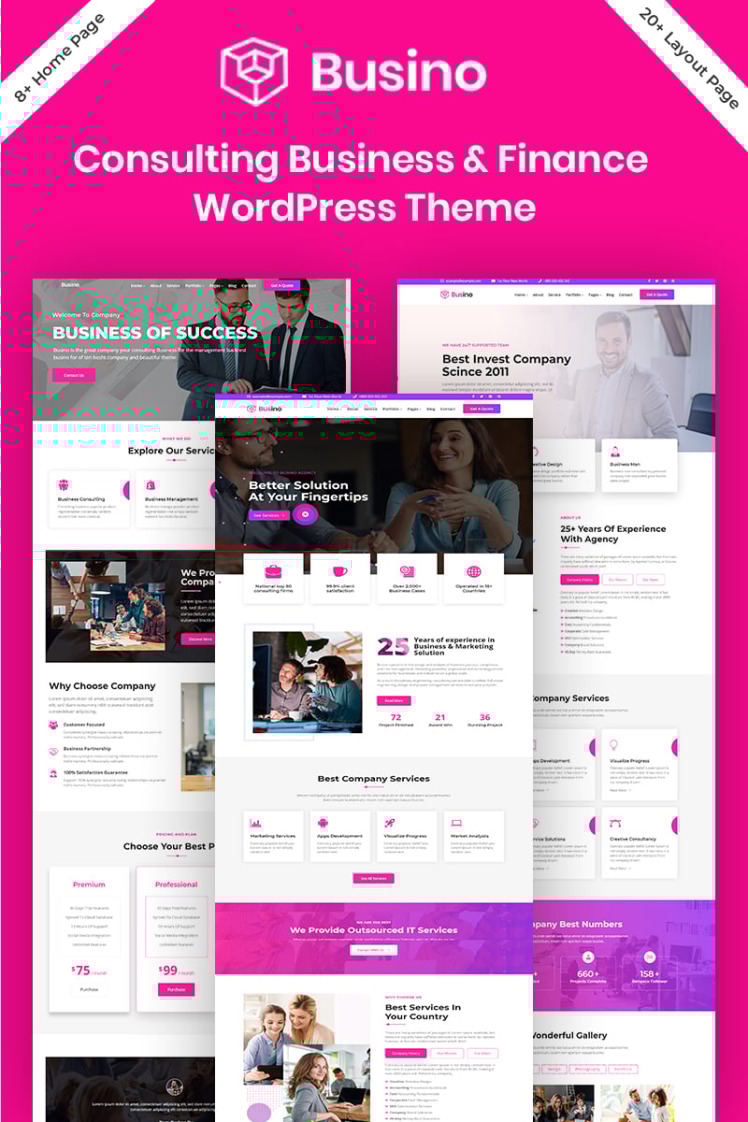 Busino Business Consulting Finance WordPress Theme