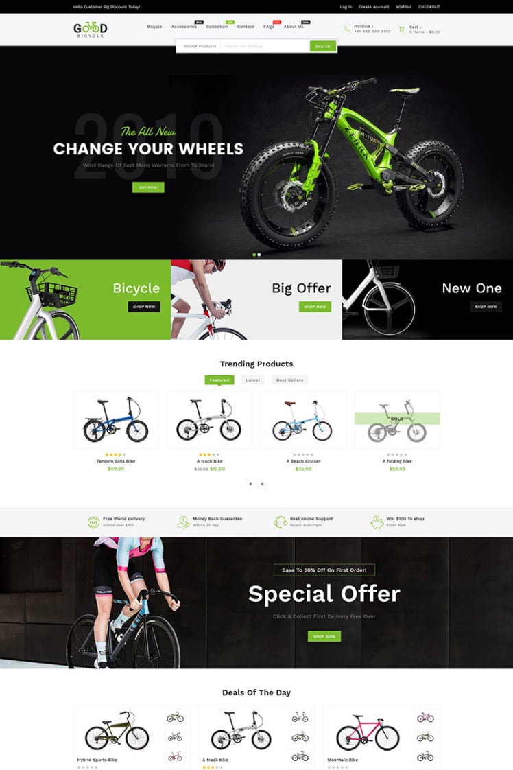 Good Bikes and Bicycle Store Shopify Theme #98485