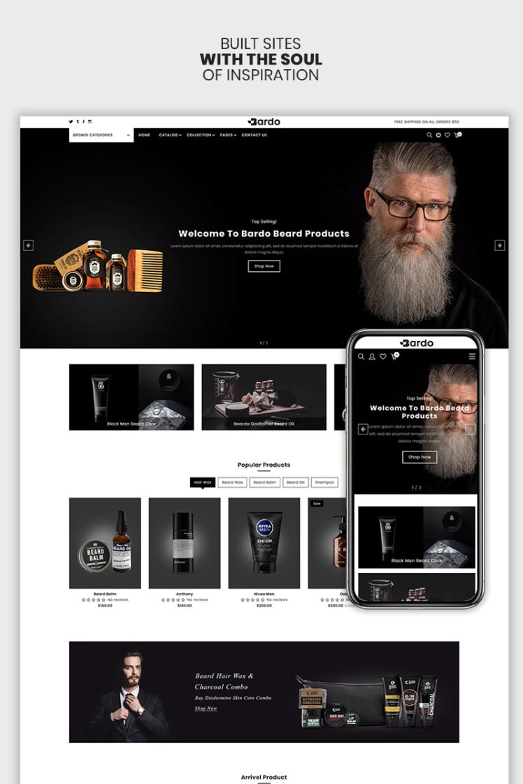 Bardo The Beardo Fashion Premium Shopify Theme