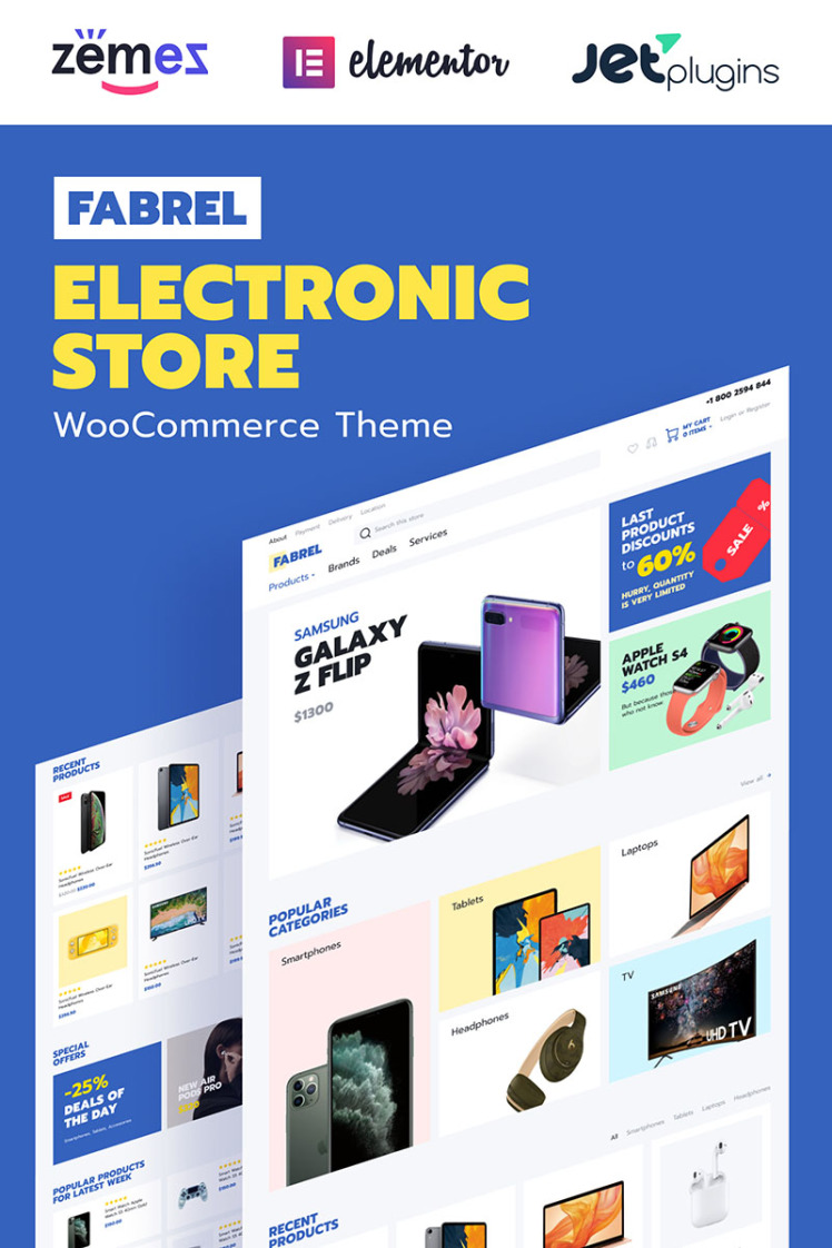 Fabrel Electronics Store Online WooCommerce Theme