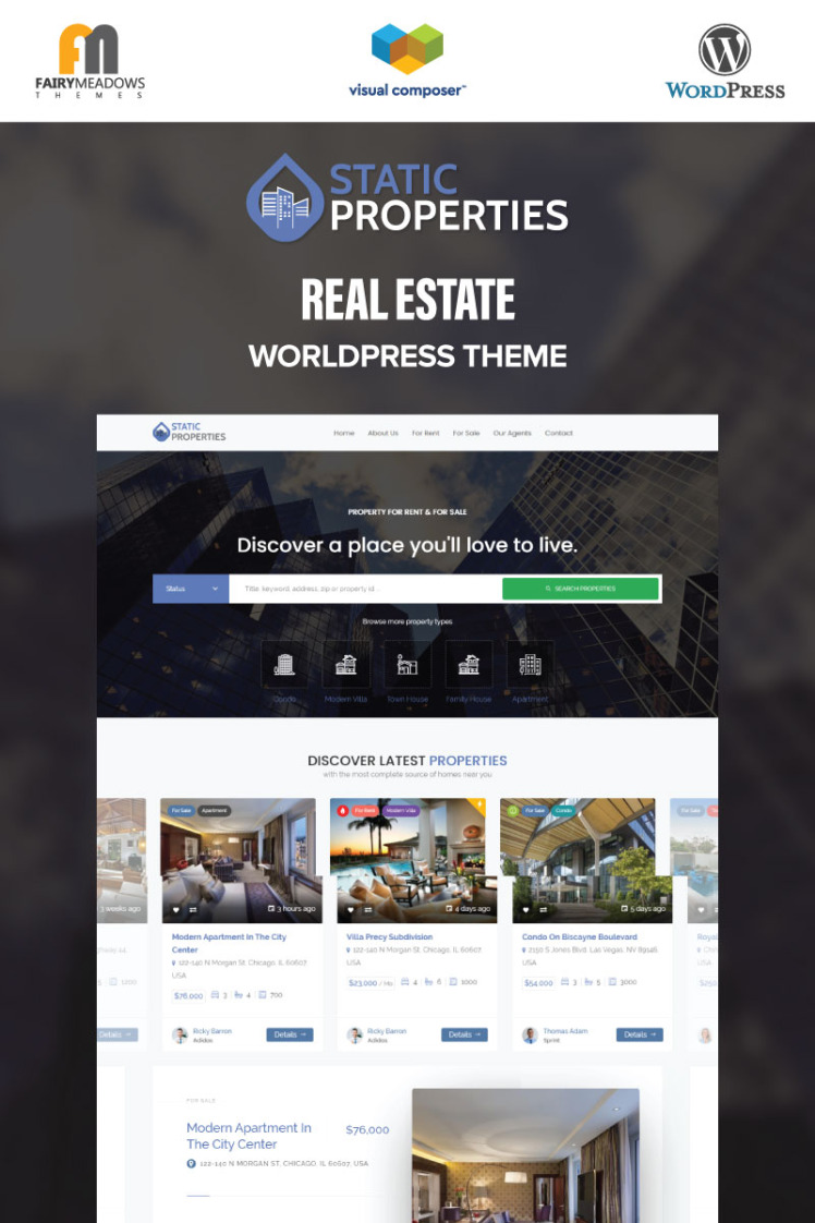 Stately Properties Real Estate WordPress Theme