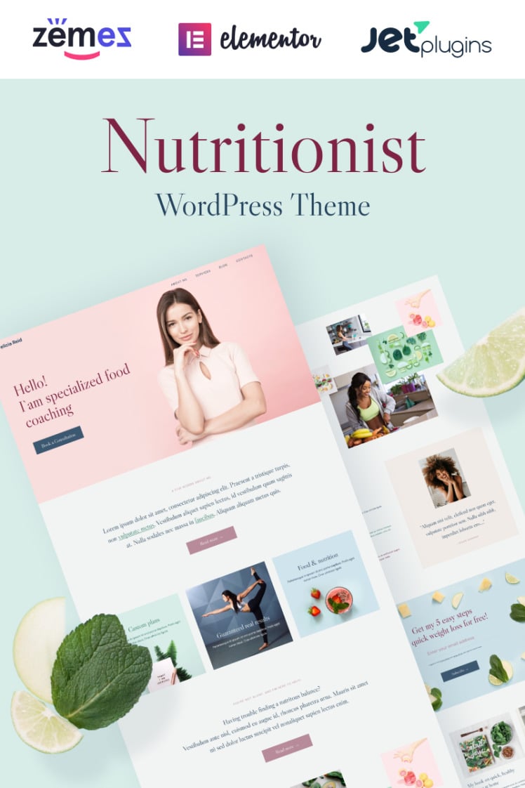 Healthera Certified Nutritionist WordPress Theme