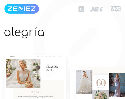 Alegria - Wedding Salon Elementor WooCommerce Theme
