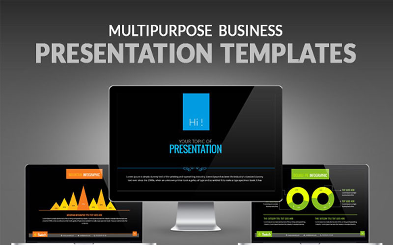 Multipurpose Business Presentation PowerPoint template PowerPoint Template