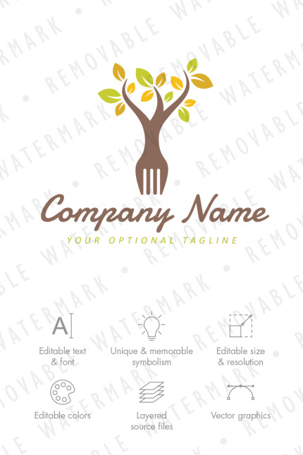 Template #75081 Leaf Natural Webdesign Template - Logo template Preview