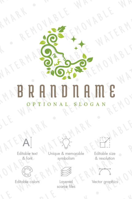 Template #75111 Forest Moon Webdesign Template - Logo template Preview