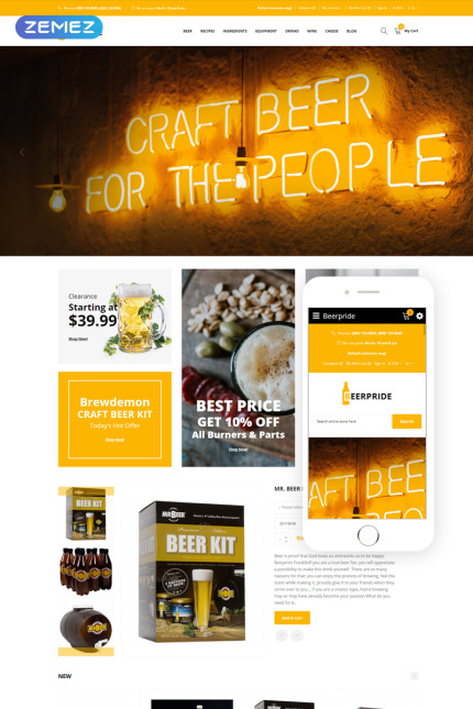 Template #75163 Drink Ecommerce Webdesign Template - Logo template Preview