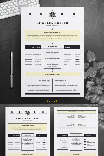 Template #75189 Template Cv Webdesign Template - Logo template Preview