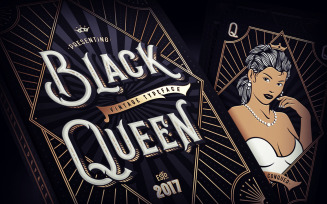 Black Queen + bonus graphics Font
